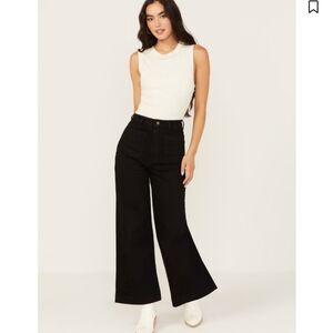 ROLLA'S High Rise Wide Leg Sailor Black  Jeans